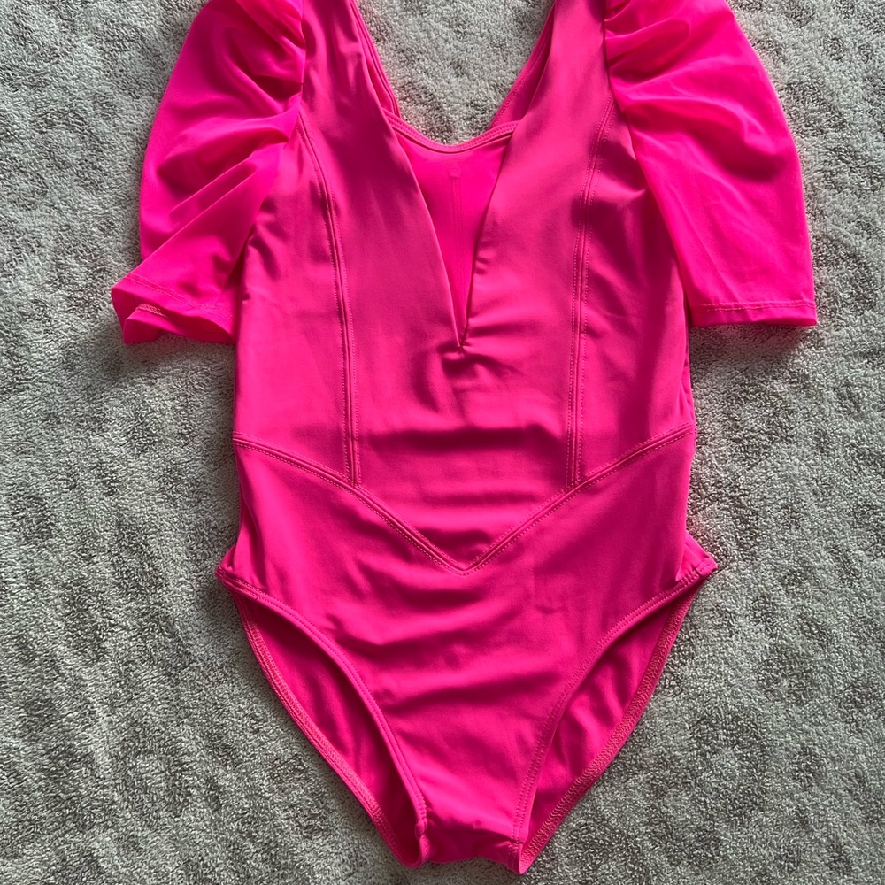 Vibrant Pink Dance leotard One Piece